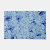 Blaue Blume Bouquet Fußmatte (Vorderseite)