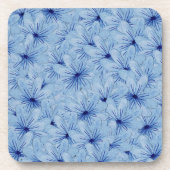 Blaue Blume Bouquet Getränkeuntersetzer (Vorderseite)