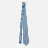 Blaue Blume Bouquet Krawatte (Rückseite)