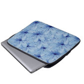 Blaue Blume Bouquet Laptopschutzhülle (Vorne Knopf)