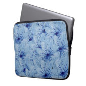 Blaue Blume Bouquet Laptopschutzhülle (Vorderseite Links)