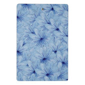 Blaue Blume Bouquet Mini Klemmbrett (Rückseite)