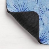 Blaue Blume Bouquet Mousepad (Ecke)