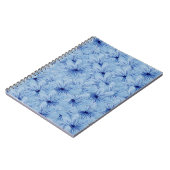 Blaue Blume Bouquet Notizblock (Linke Seite)