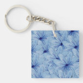 Blaue Blume Bouquet Schlüsselanhänger (Vorderseite)