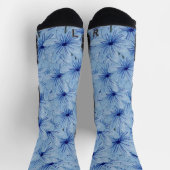 Blaue Blume Bouquet Socken (Oben)