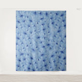 Blaue Blume Bouquet Wandteppich (Vorderseite)