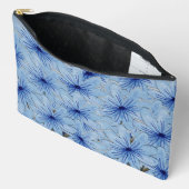 Blaue Blume Bouquet Zubehörtasche (Offen)