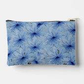 Blaue Blume Bouquet Zubehörtasche (Rückseite)