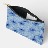 Blaue Blume Bouquet Zubehörtasche (Offen)