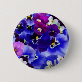 Blaue Blume Button