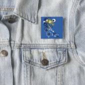 Blaue Blume Button (Beispiel)