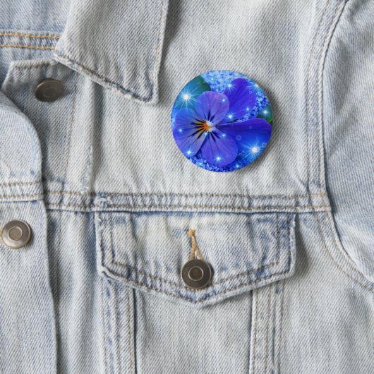 blaue Blume Button (Beispiel)