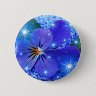 blaue Blume Button