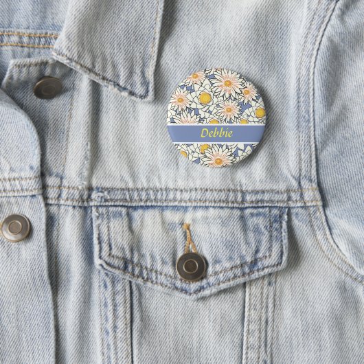 Blaue Blume Button (Beispiel)