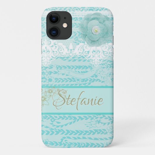 Blaue Blume Case-Mate iPhone Hülle (Rückseite)
