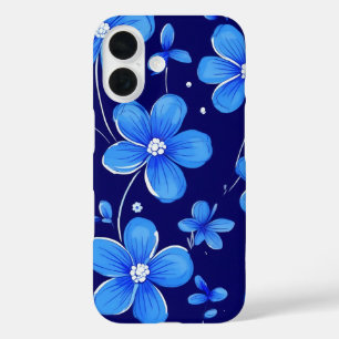 Blaue Blume iPhone 16 Hülle