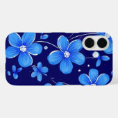 Blaue Blume Case-Mate iPhone Hülle (Rückseite (Horizontal))