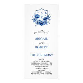 Blaue Blume Chinoiserie Erdnüsse Werbekarte