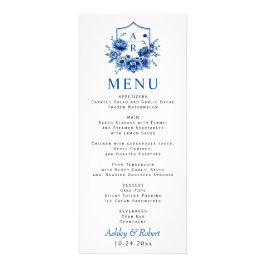 Blaue Blume Chinoiserie Pisa Werbekarte