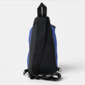 Blaue Blume Crossbody Bag (Rückseite)