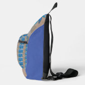 Blaue Blume Crossbody Bag (Rechts)