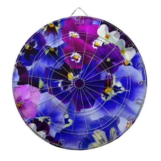 Blaue Blume Dartscheibe (vorne)
