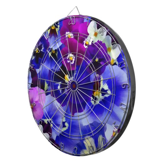 Blaue Blume Dartscheibe (Vorderseite rechts)