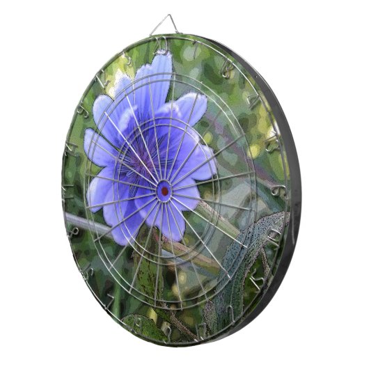 Blaue Blume Dartscheibe (Vorderseite rechts)
