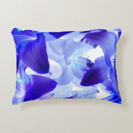 Blaue Blume Dekokissen