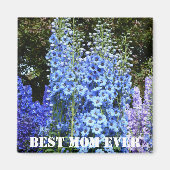 Blaue Blume Delphinium Magnet (Vorne)