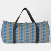 Blaue Blume Duffle Bag (Vorderseite)