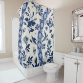 Blaue Blume Duschvorhang (Beispiel)