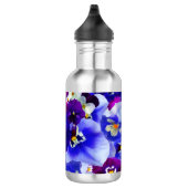 Blaue Blume Edelstahlflasche (Rechts)