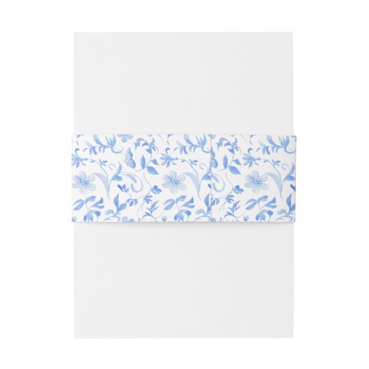 Blaue Blume Einladungsbanderole (Rückseitenbeispiel)