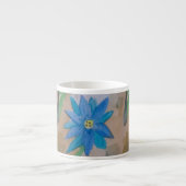 Blaue Blume Espressotasse (Vorderseite)