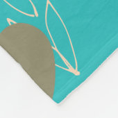Blaue Blume Fleecedecke (Ecke)
