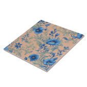 Blaue Blume Fliese (Seite)