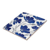Blaue Blume Fliese (Seite)