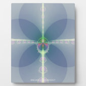 Blaue Blume Fotoplatte (Vorderseite)
