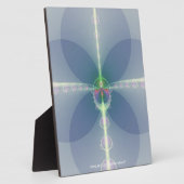 Blaue Blume Fotoplatte (Seite)