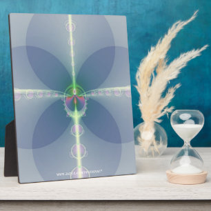 Blaue Blume Fotoplatte