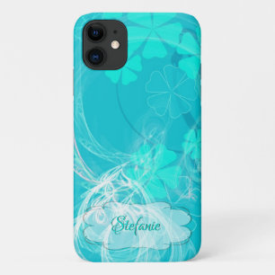 Blaue Blume/Fraktal Case-Mate iPhone Hülle
