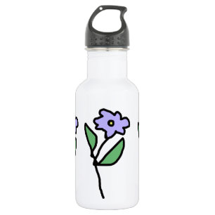 Blaue Blume - Garten Edelstahlflasche
