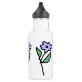 Blaue Blume - Garten Edelstahlflasche (Rechts)