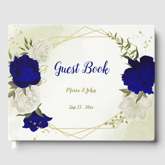 Blaue Blume Gästebuch (Vorderseite)