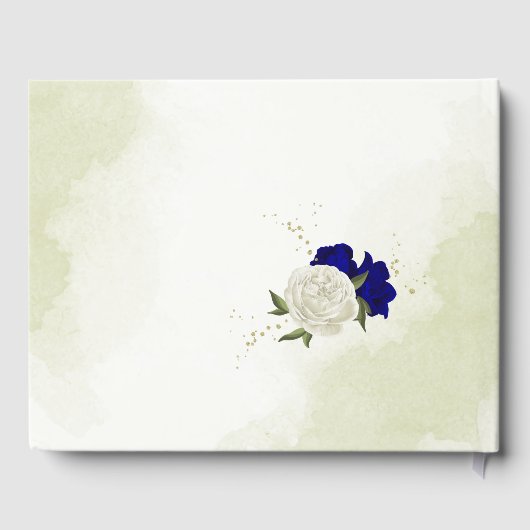 Blaue Blume Gästebuch (Rückseite)