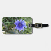 Blaue Blume Gepäckanhänger (Vorderseite horizontal)
