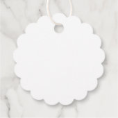 Blaue Blume Geschenkanhänger (Rückseite)