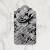 Blaue Blume Geschenkanhänger (Rückseite)